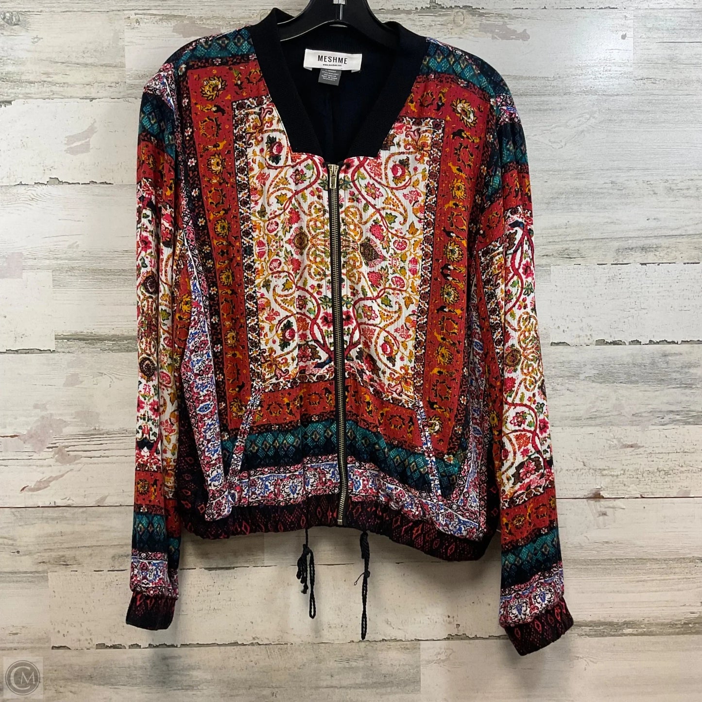 Jacket Other By Clothes Mentor In Black & Orange, Size: L