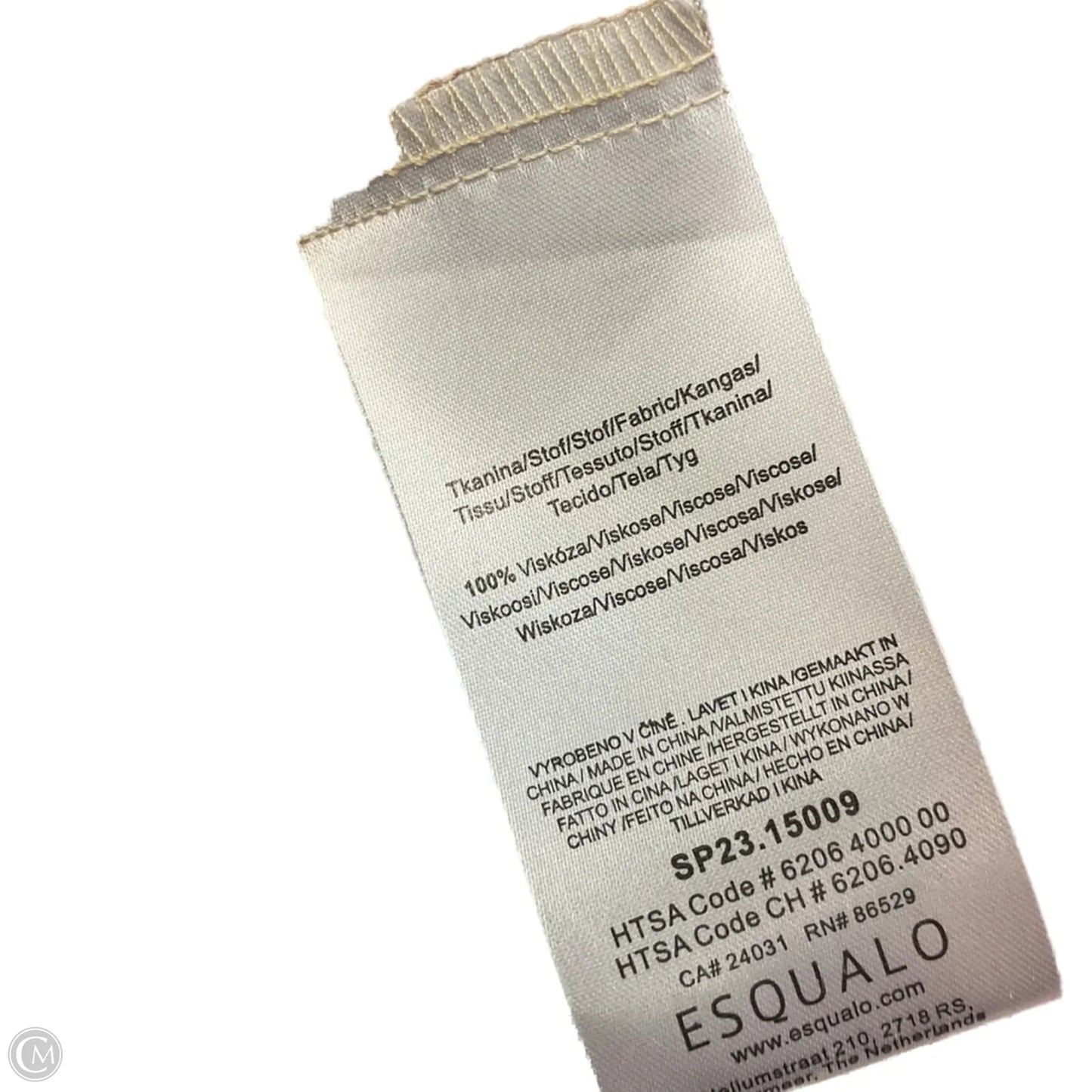 Blouse Long Sleeve By ESQUALO In Pink, Size: M