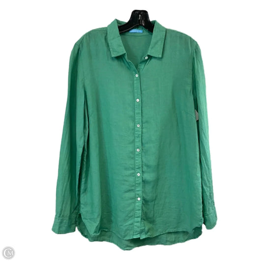 Blouse Long Sleeve By J Mclaughlin In Green, Size: L
