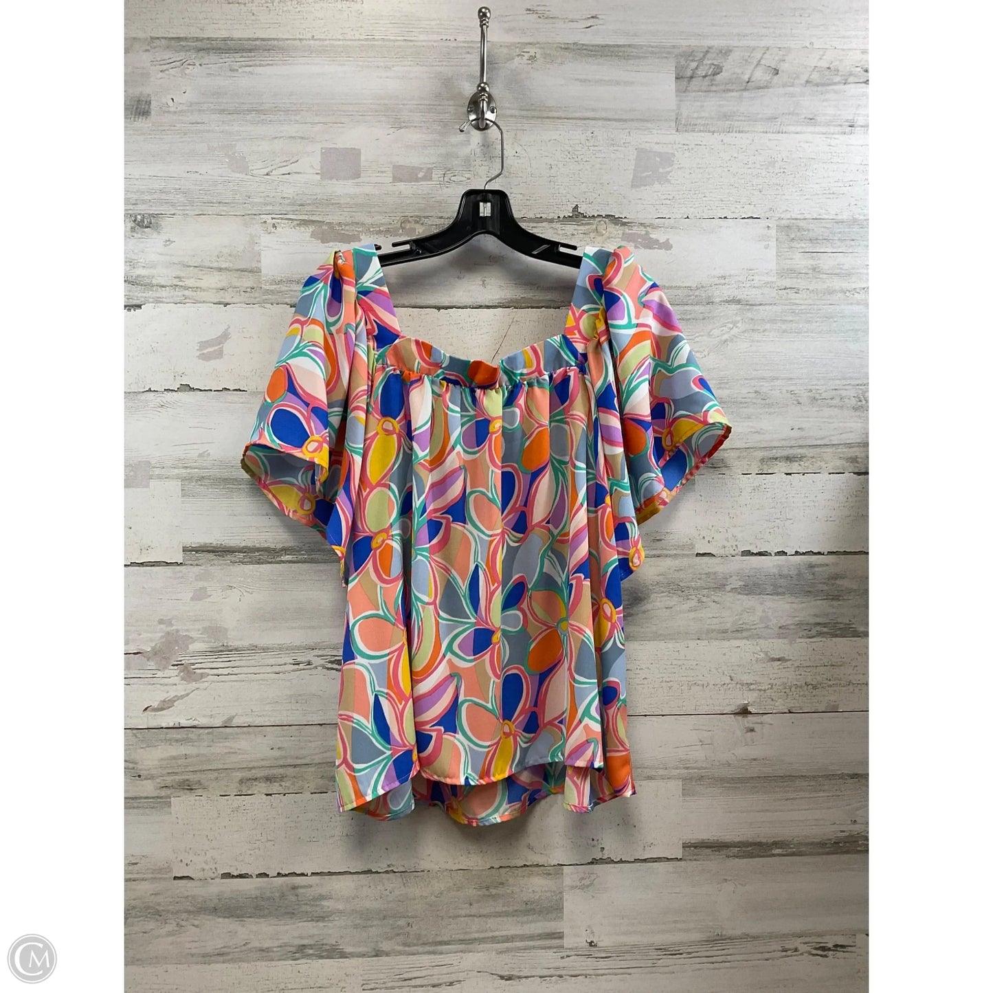 Top Short Sleeve By SUMMER10 In Pink, Size: L