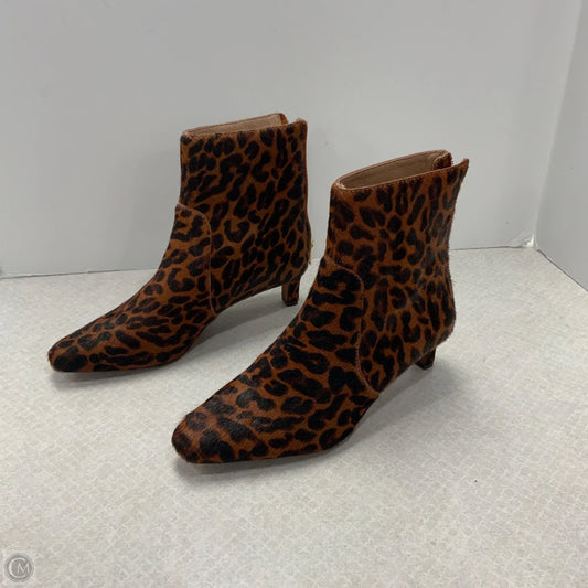 Boots Ankle Heels By Madewell In Brown, Size: 6