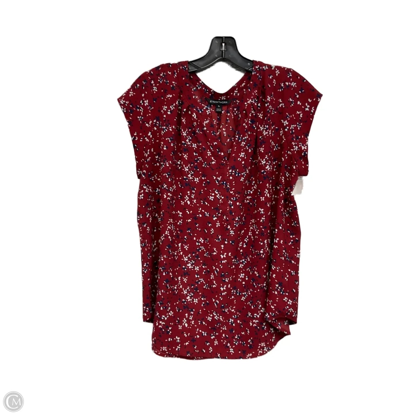 Top Short Sleeve By 41 Hawthorn In Red, Size: Xl