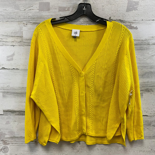 Cardigan By Cabi In Yellow, Size: Xs