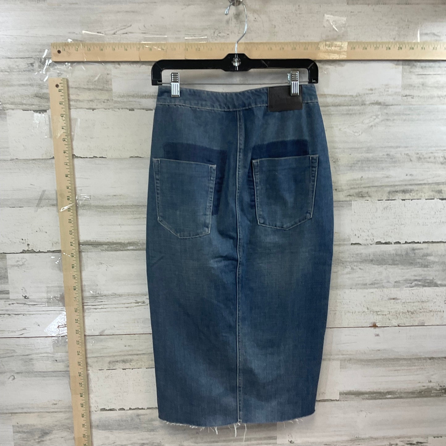 Blue Denim Skirt Midi ONE TEASPOON, Size 0