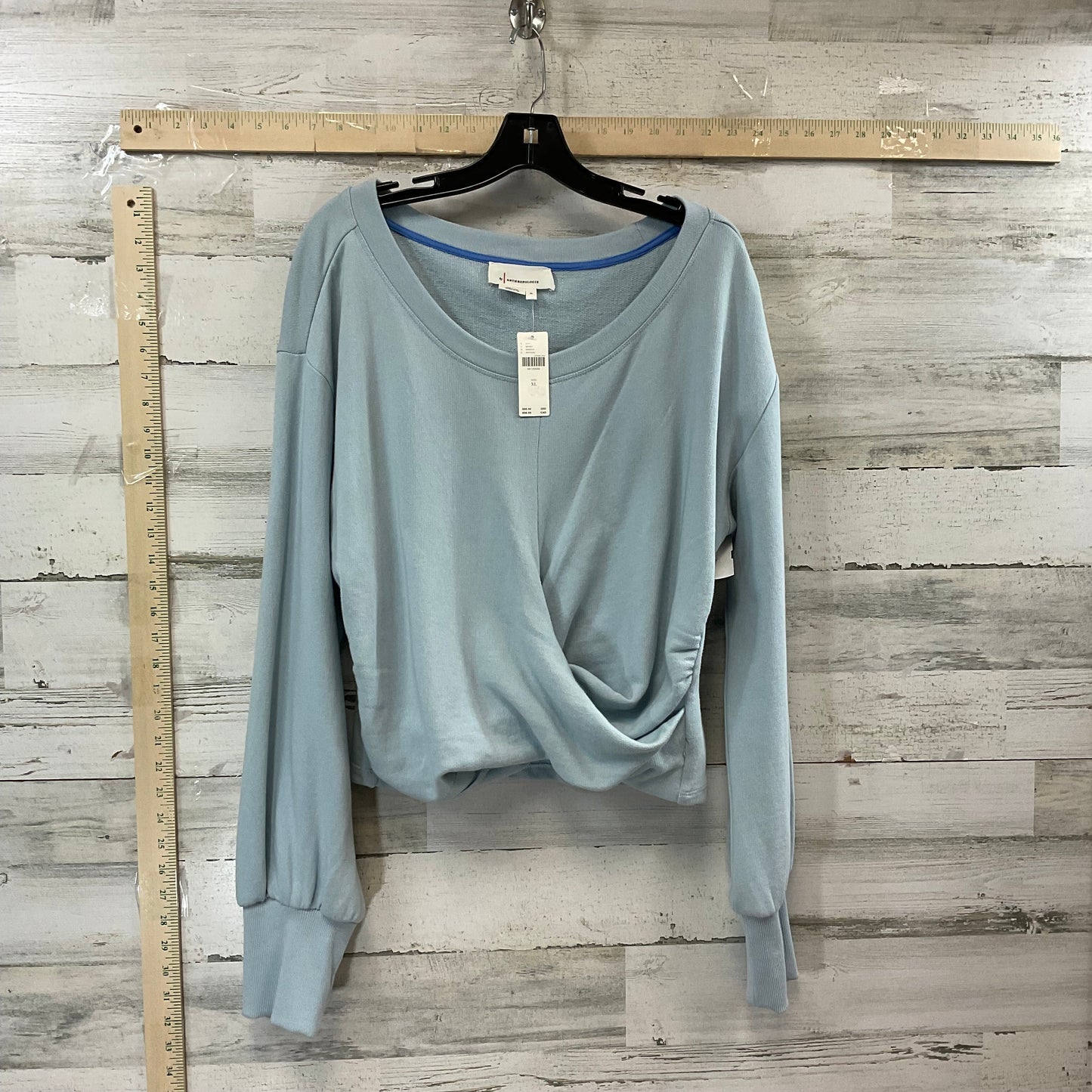 Blue Top Long Sleeve Anthropologie, Size Xl