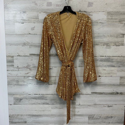 Romper By Free People In Gold, Size: Xs