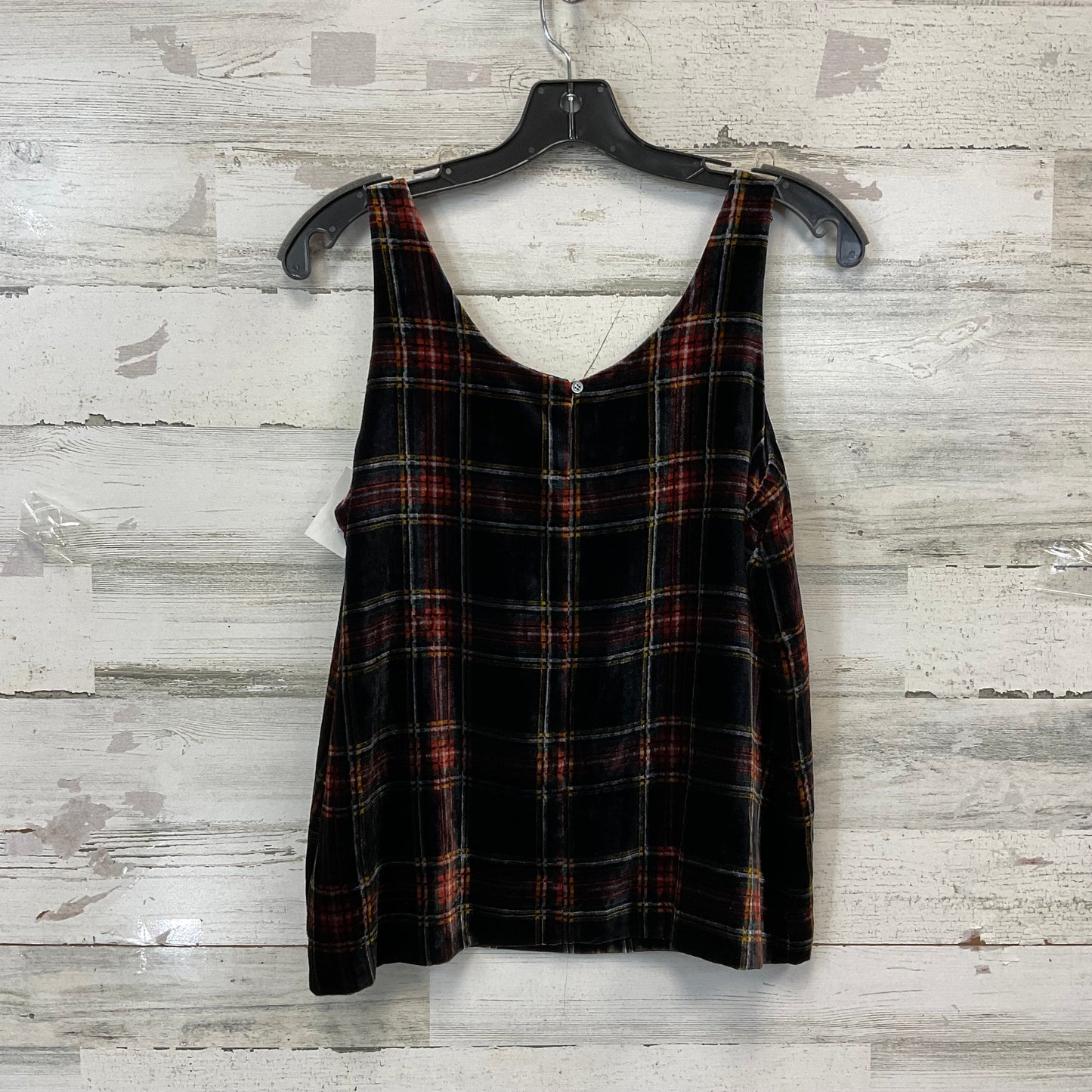 Top Sleeveless By J. Crew In Black & Red, Size: S