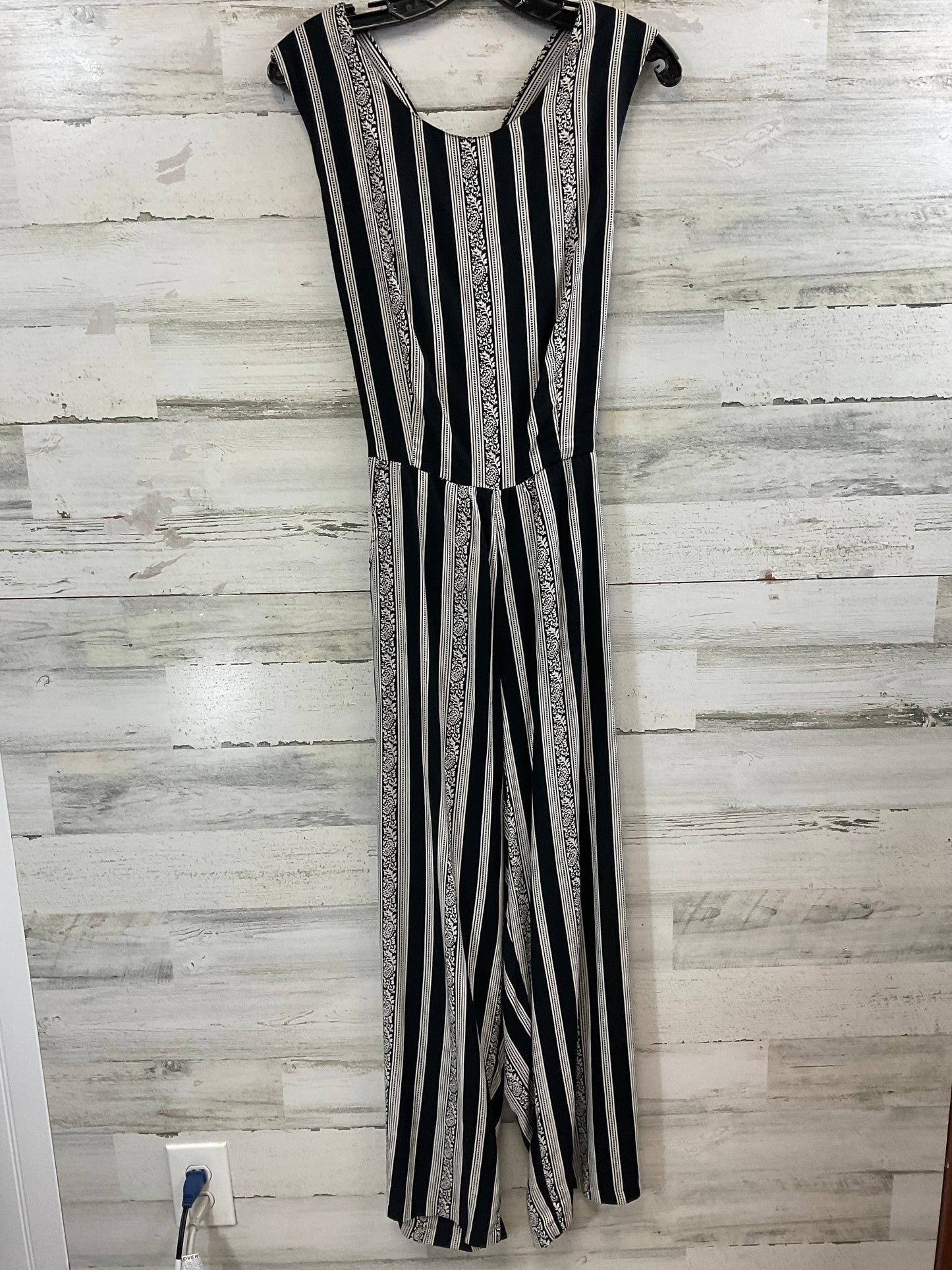 Jumpsuit By Angie In Black & Cream, Size: M