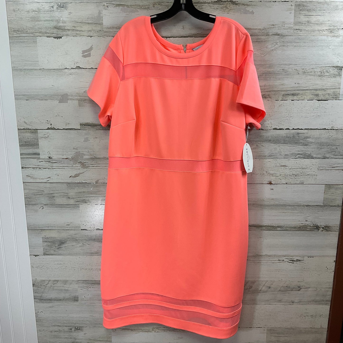 Dress Casual Short By Boutique + In Orange, Size: 3x