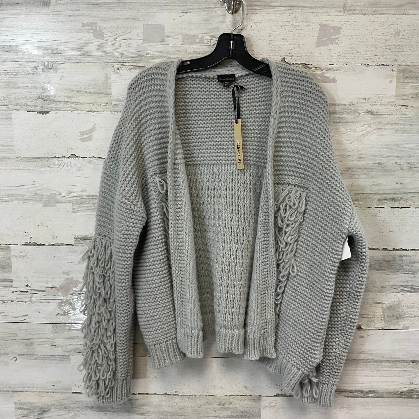 Sweater Cardigan By Coco And Carmen In Grey, Size: S