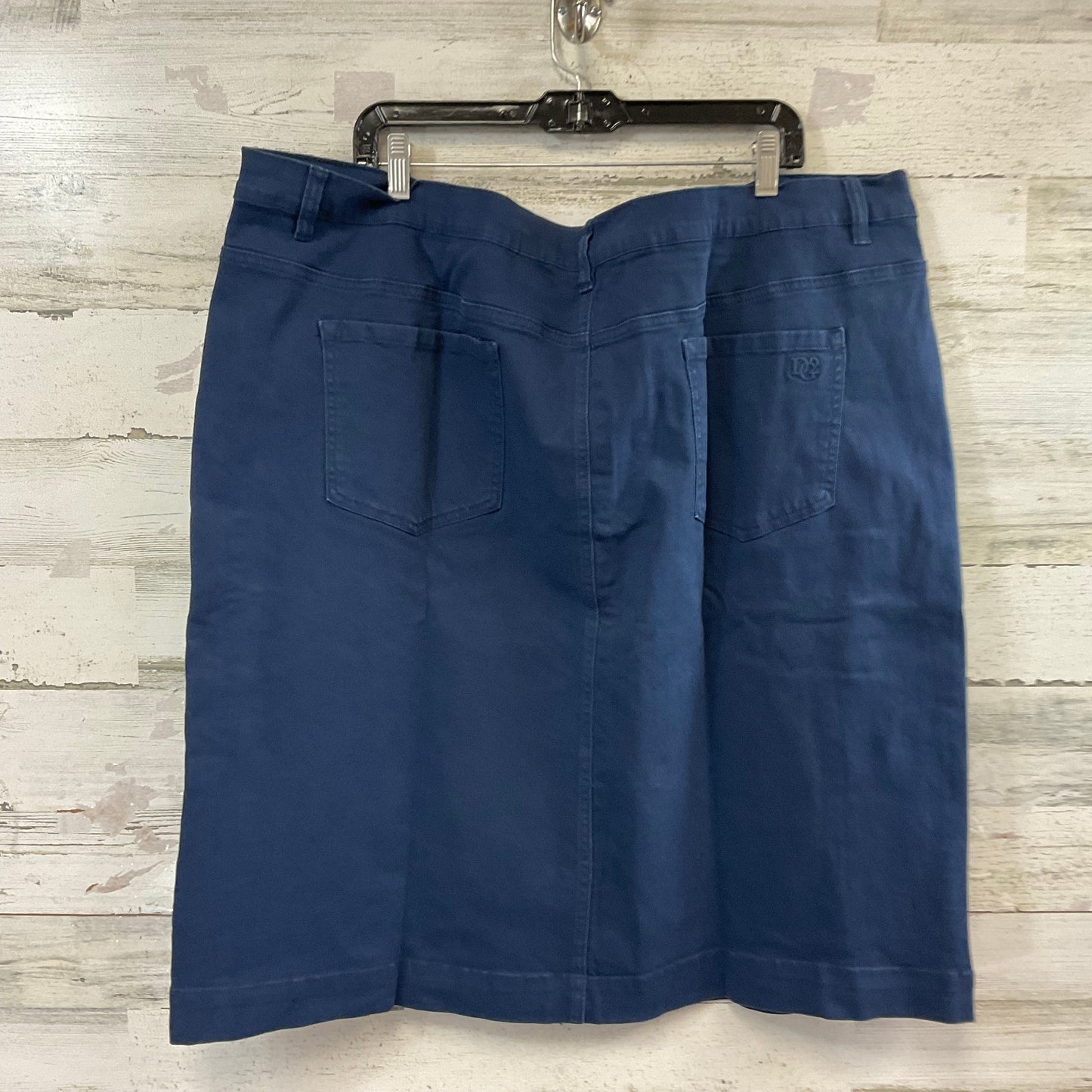 Skirt Midi By Diane Gilman In Blue, Size: 3x