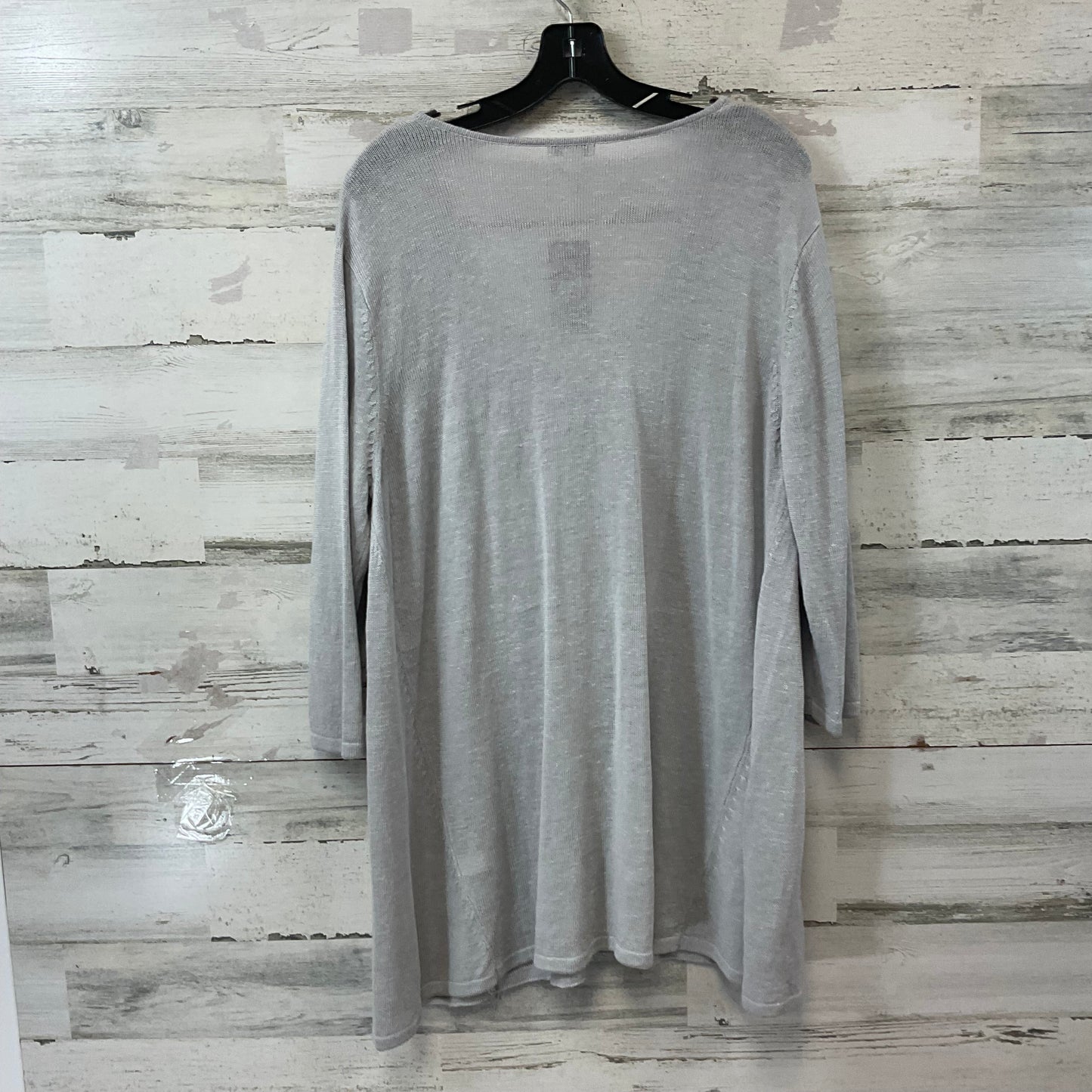 Tunic 3/4 Sleeve By J. Jill In Grey, Size: Xl