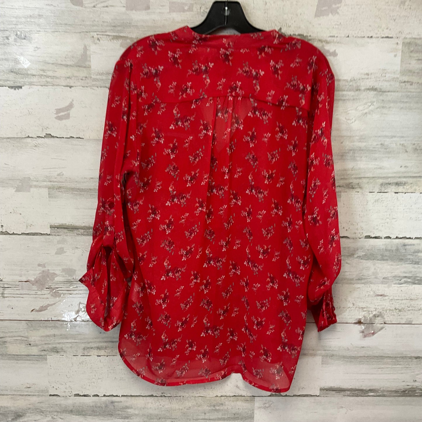 Top Long Sleeve By Kut In Red, Size: L