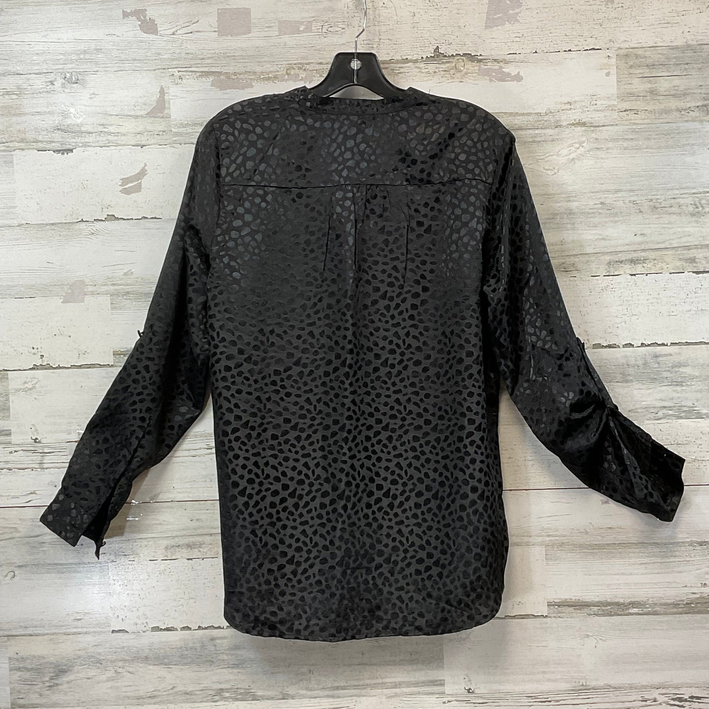 Blouse Long Sleeve By Kut In Black, Size: L