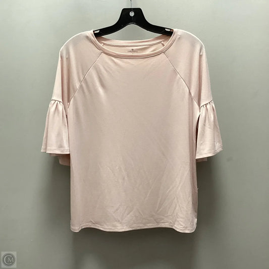 Top Short Sleeve By Worthington In Pink, Size: S