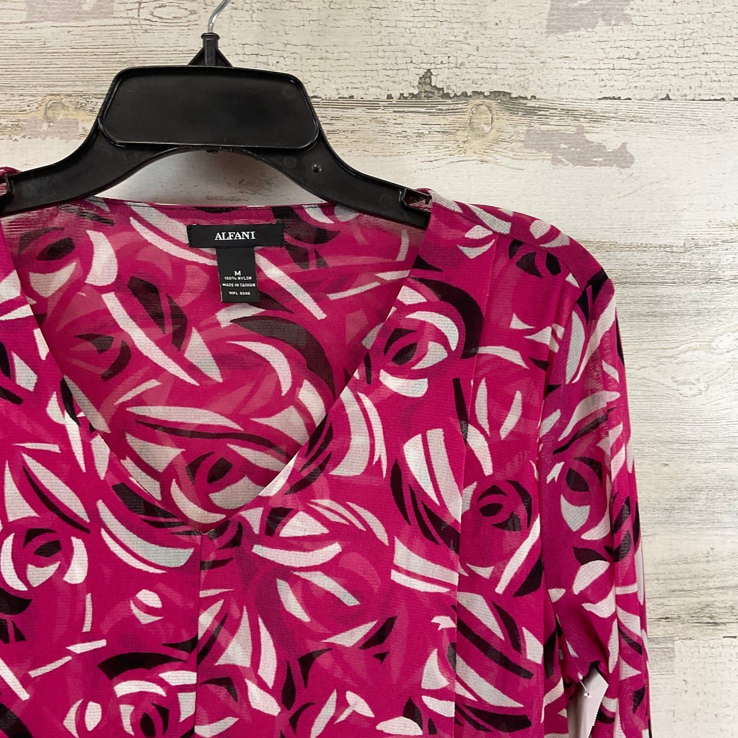 Top 3/4 Sleeve By Alfani In Pink, Size: M