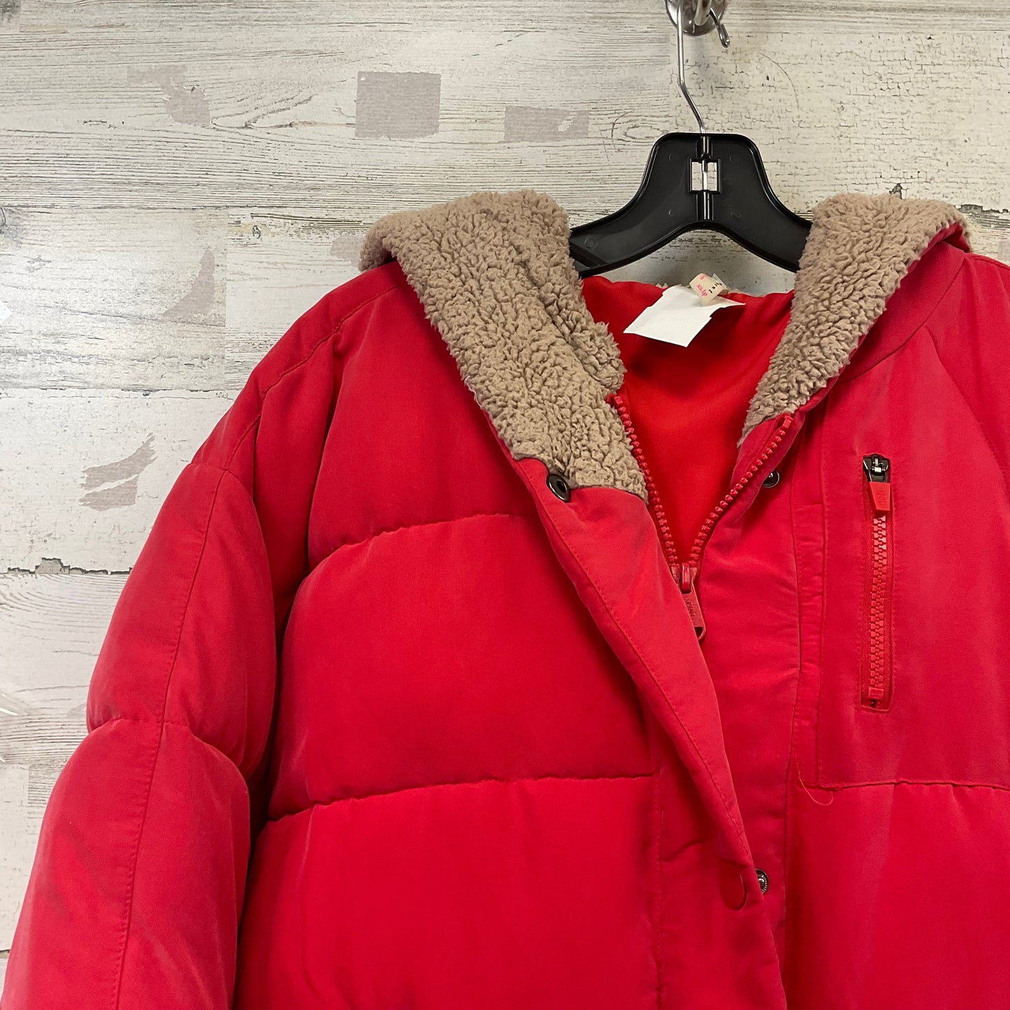 Coat Puffer & Quilted By Free People In Red, Size: Xs