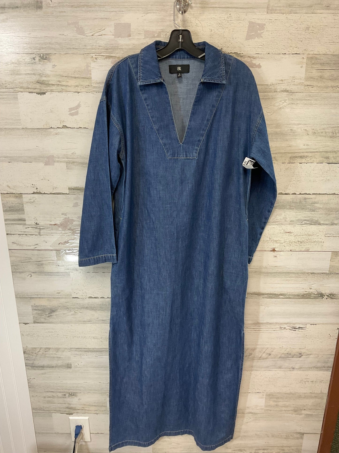 Dress Casual Maxi By Banana Republic In Blue Denim, Size: M