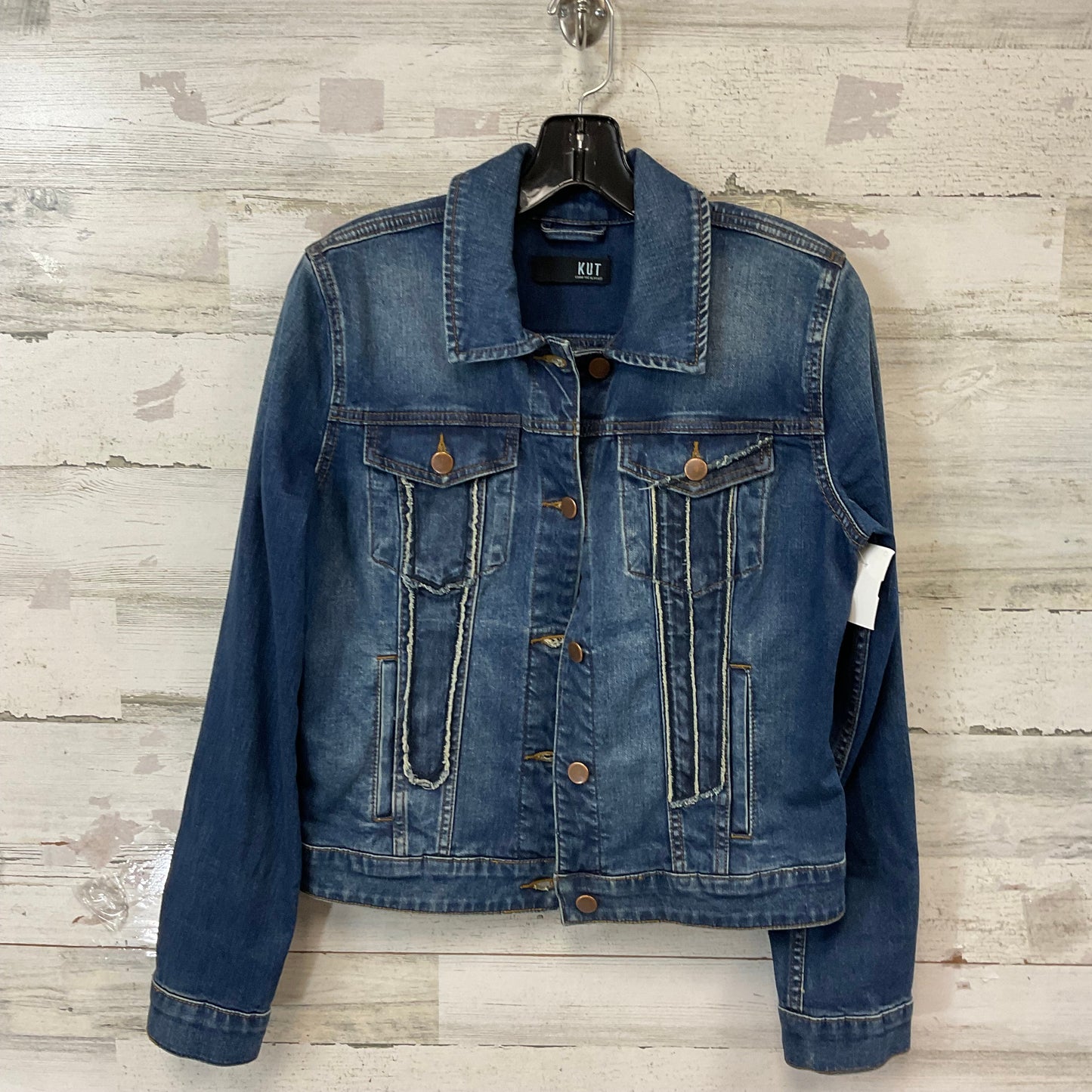 Jacket Denim By Kut In Blue Denim, Size: S