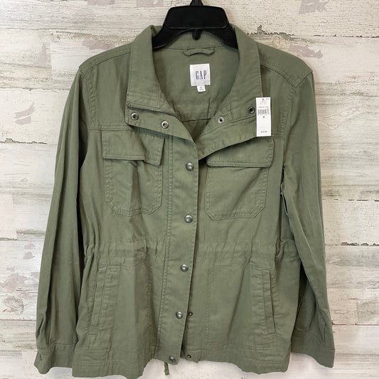 Jacket Denim By Gap In Green, Size: M