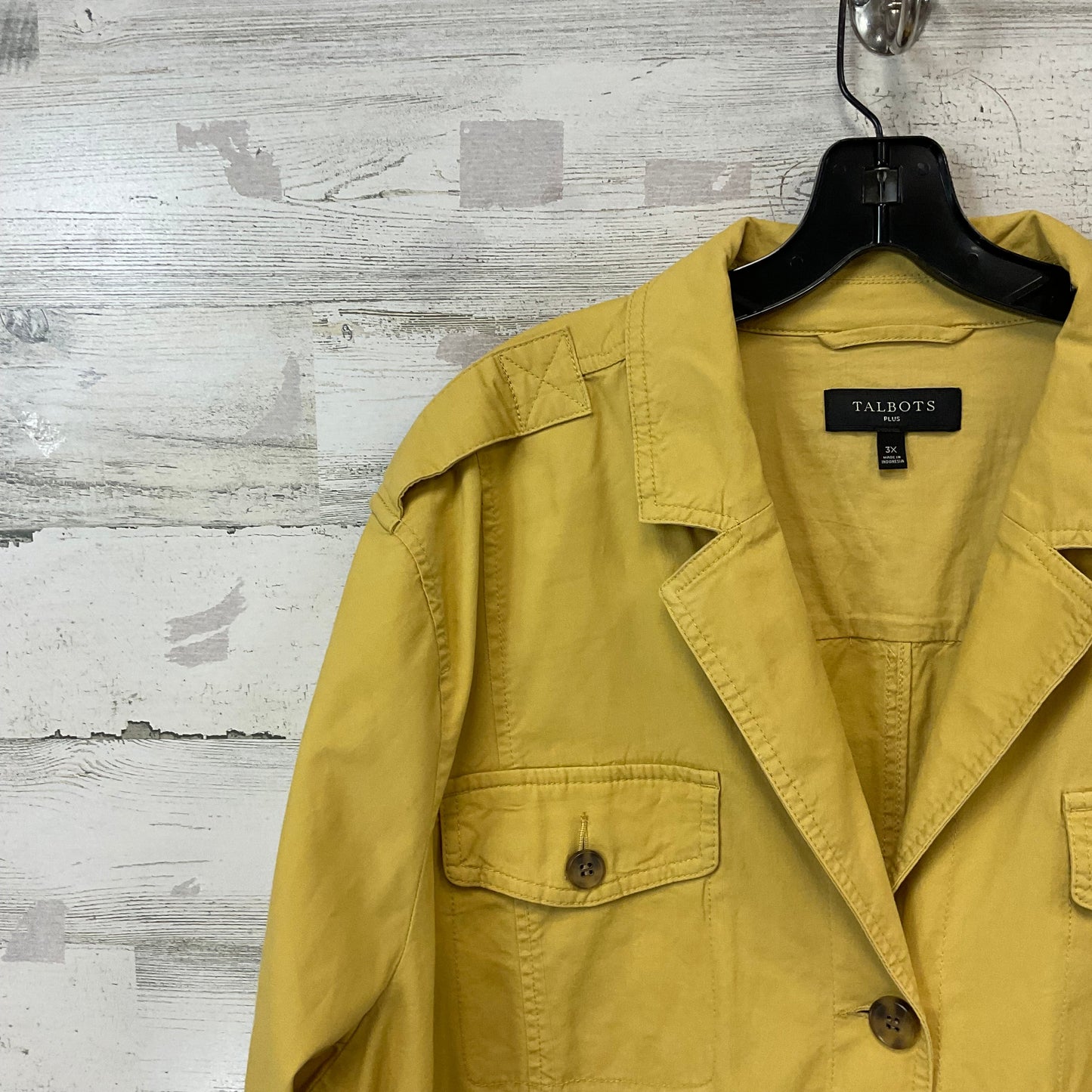 Jacket Utility By Talbots In Yellow, Size: 3x