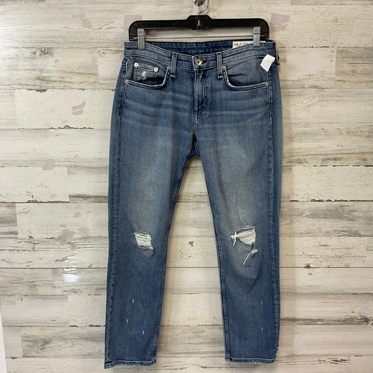 Jeans Boyfriend By Rag And Bone In Blue Denim, Size: 2