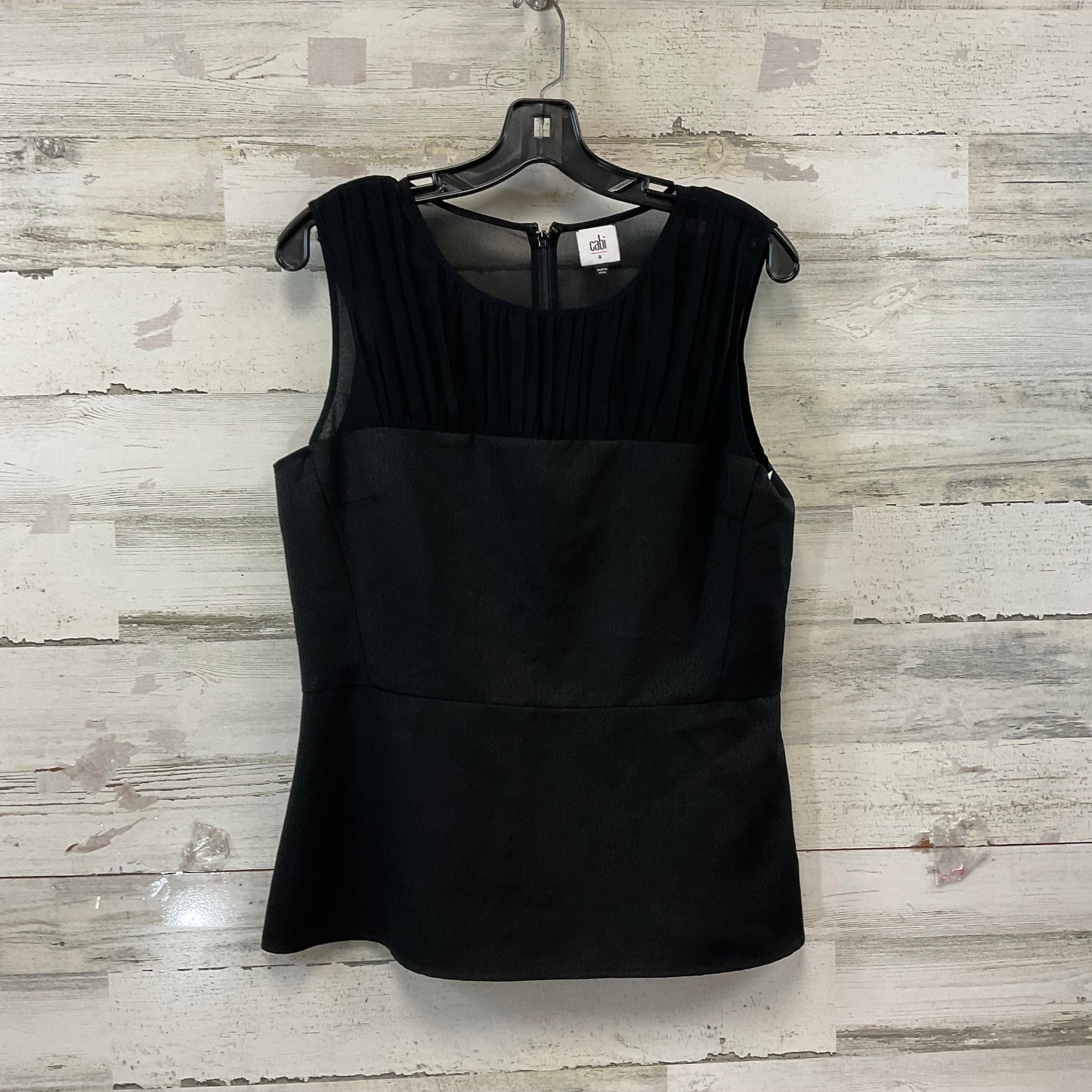 Top Sleeveless By Cabi In Black, Size: S