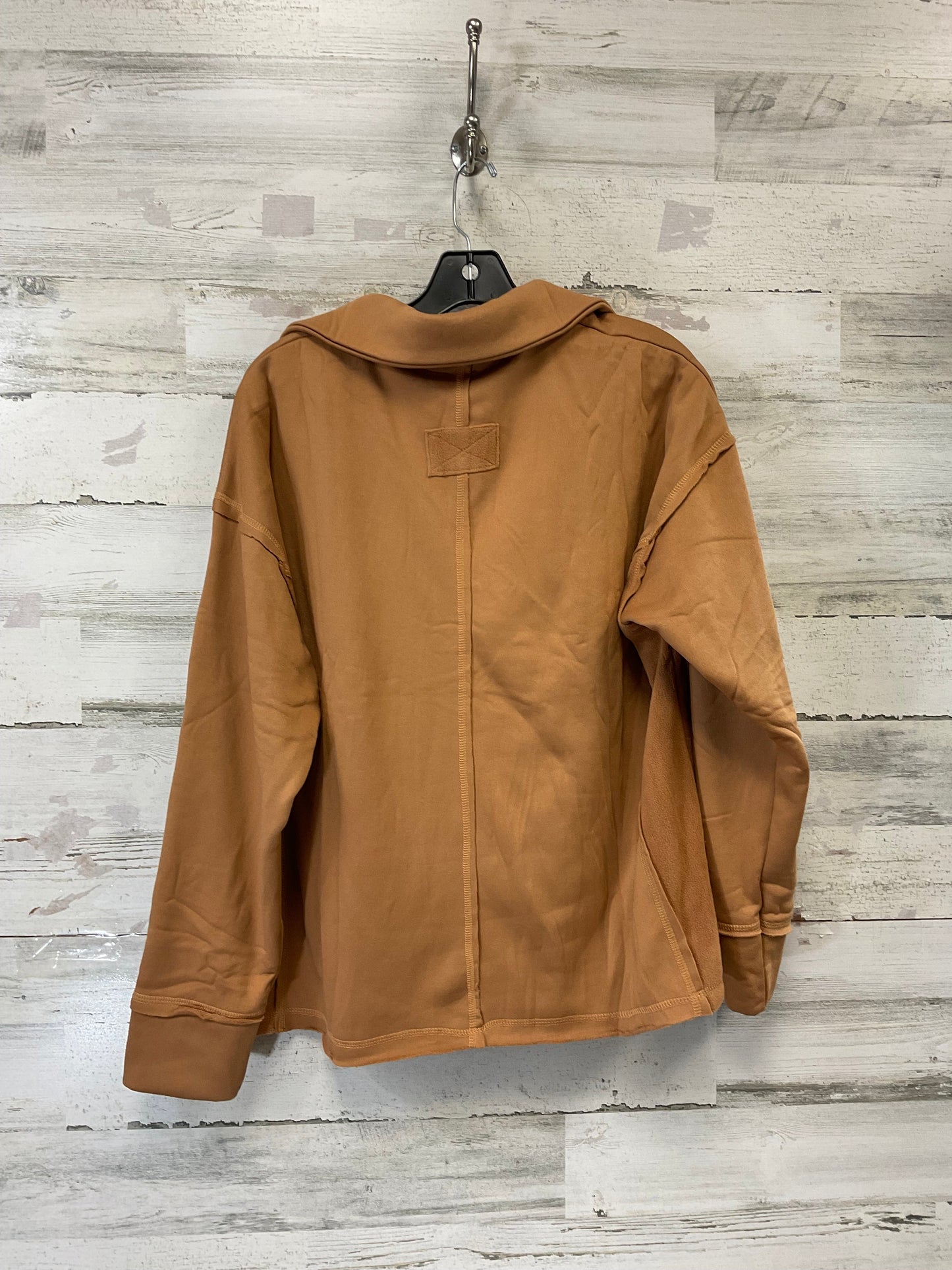 Top Long Sleeve By New In In Brown, Size: L