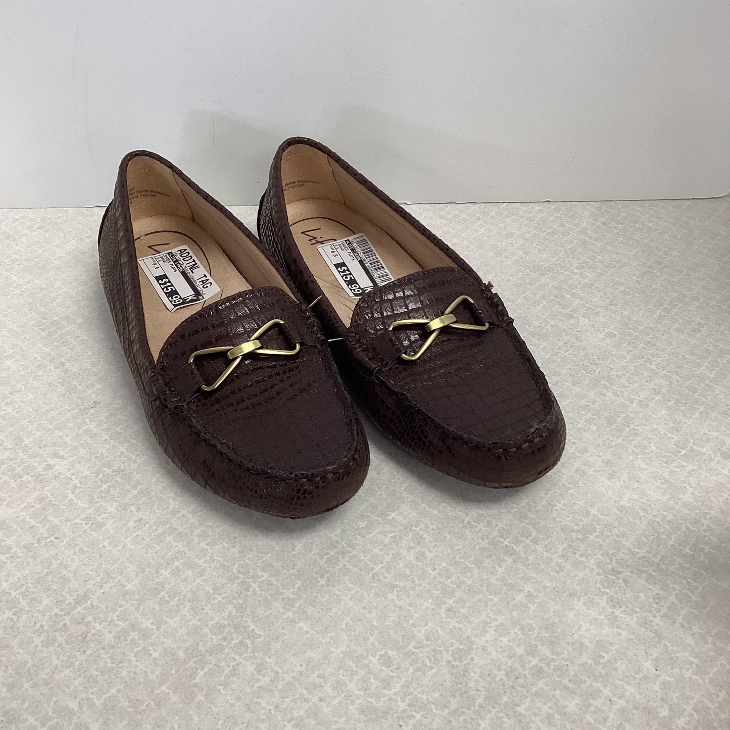 Shoes Flats By Life Stride In Brown, Size: 8.5