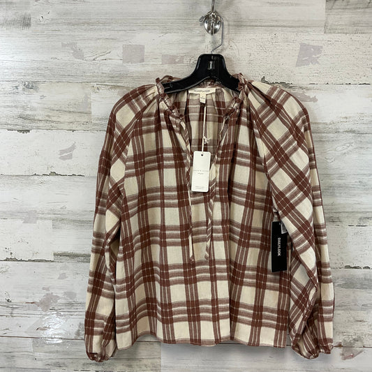 Top Long Sleeve By GRADE & GATHER In Brown, Size: S