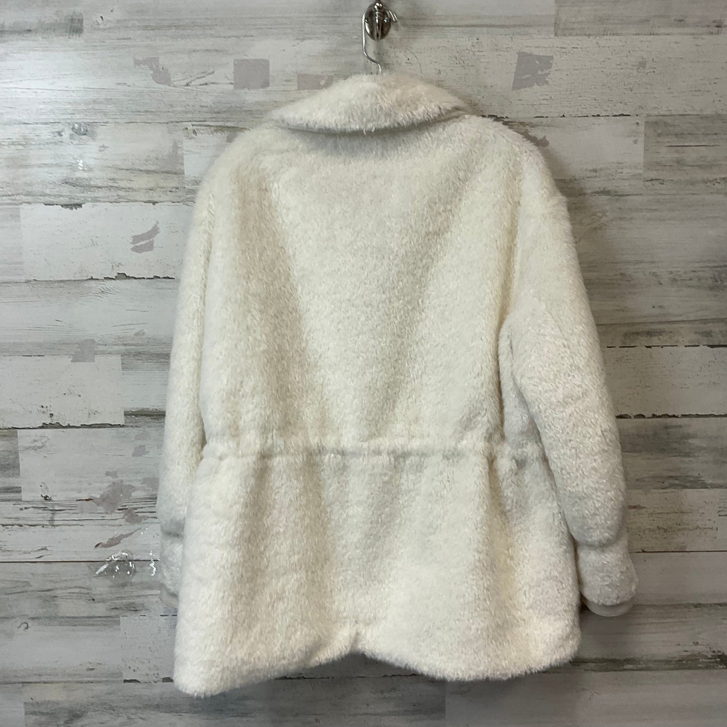 Jacket Faux Fur & Sherpa By Maeve In White, Size: S