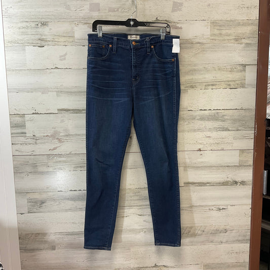 Jeans Skinny By Madewell In Blue Denim, Size: 12