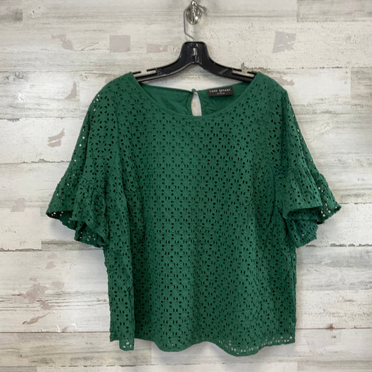 Top Short Sleeve By Lane Bryant In Green, Size: 2x