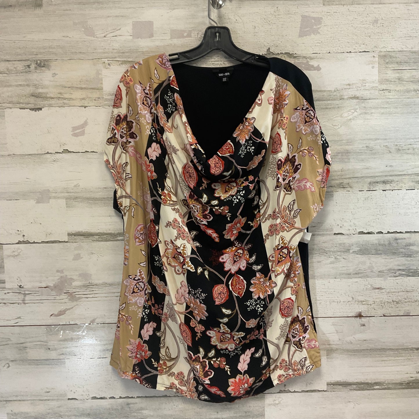 Top Short Sleeve By SAINT + SOFIA In Black, Size: Xxl