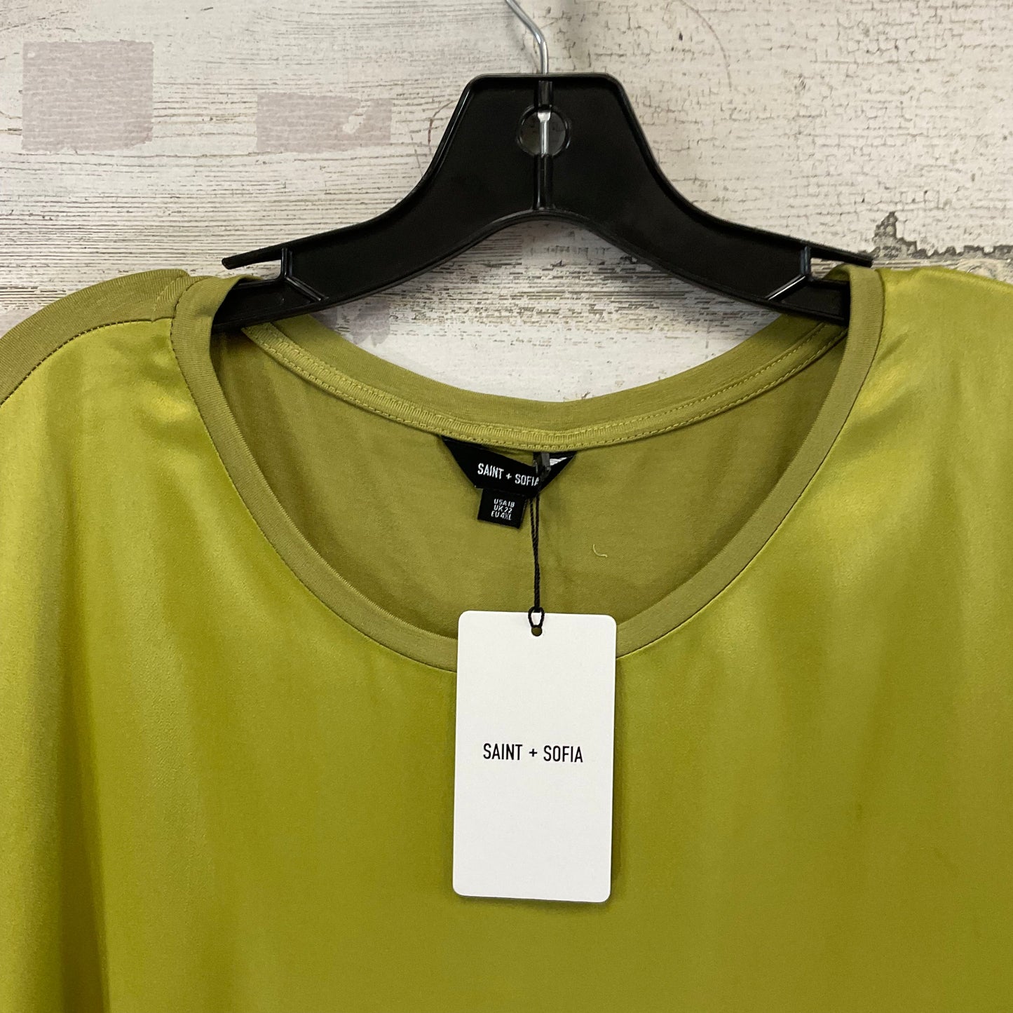 Top Short Sleeve By SAINT + SOFIA In Green, Size: Xxl