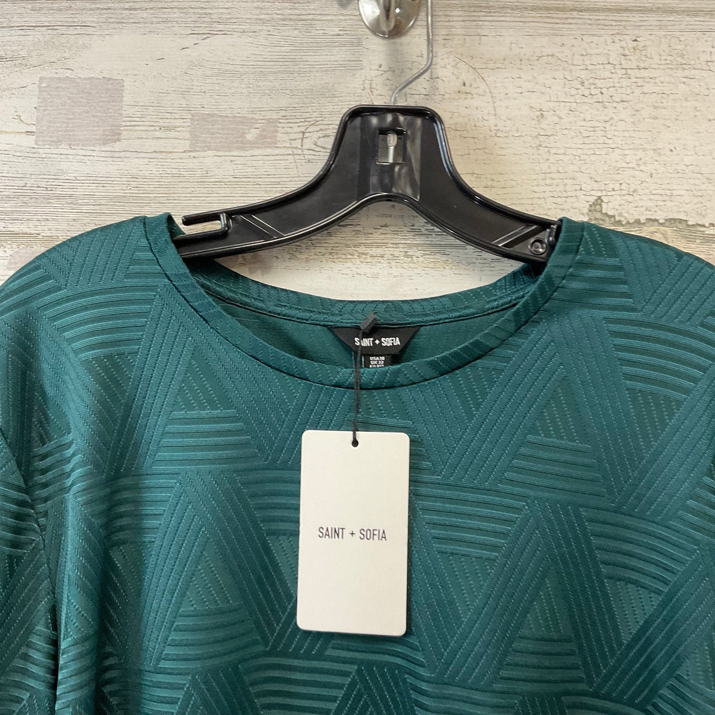 Top Long Sleeve By SAINT + SOFIA In Green, Size: Xxl