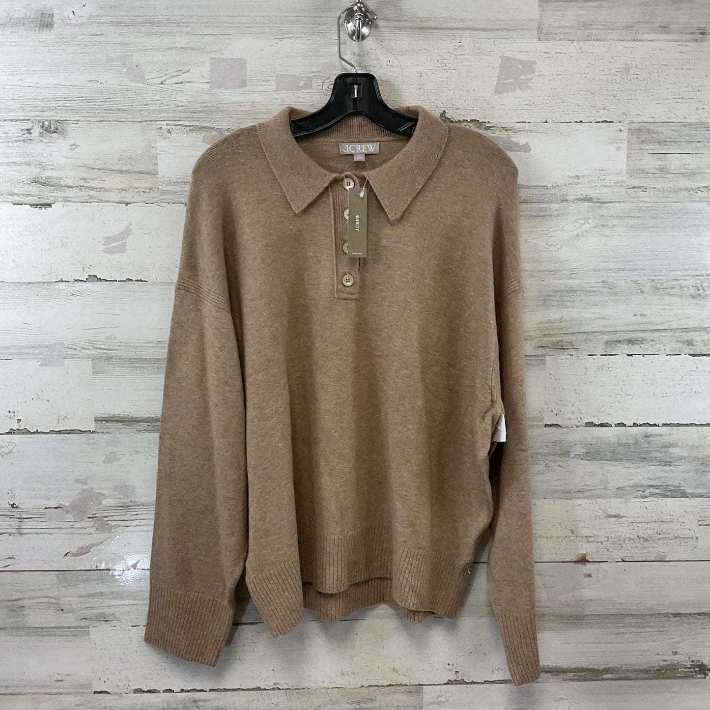 Sweater By J. Crew In Tan, Size: Xxl