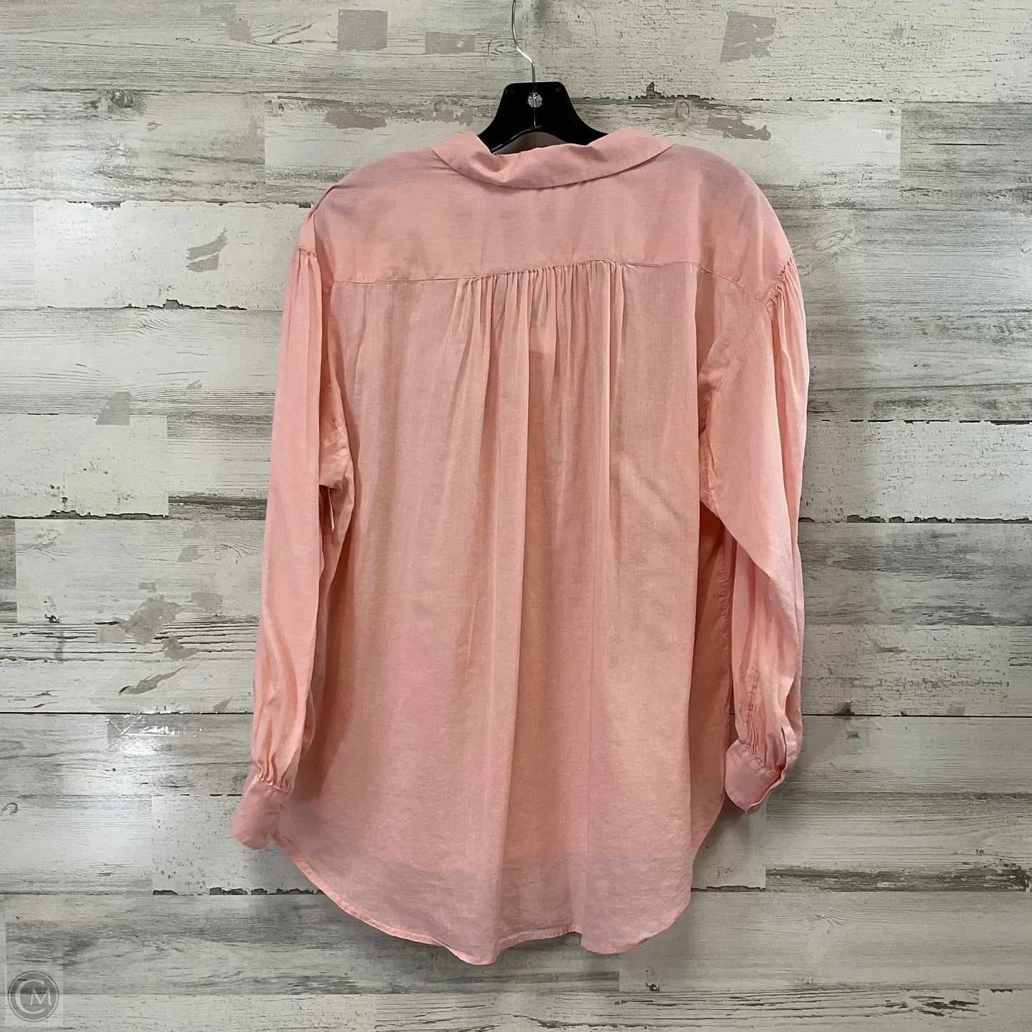 Blouse Long Sleeve By Vineyard Vines In Pink, Size: M