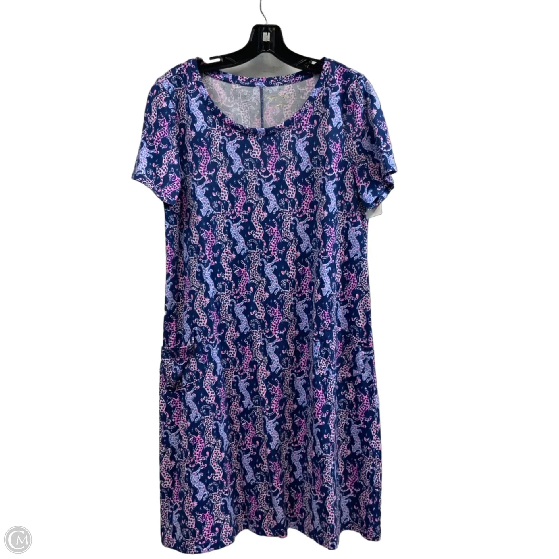 Dress Casual Short By Lilly Pulitzer In Blue, Size: L Dress Casual Short By Lilly Pulitzer In Blue, Size: L