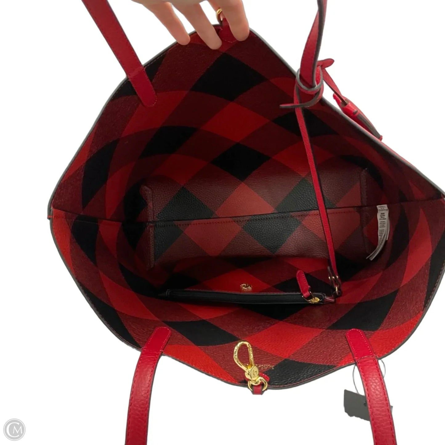 Handbag Leather By Lauren By Ralph Lauren, Size: Large