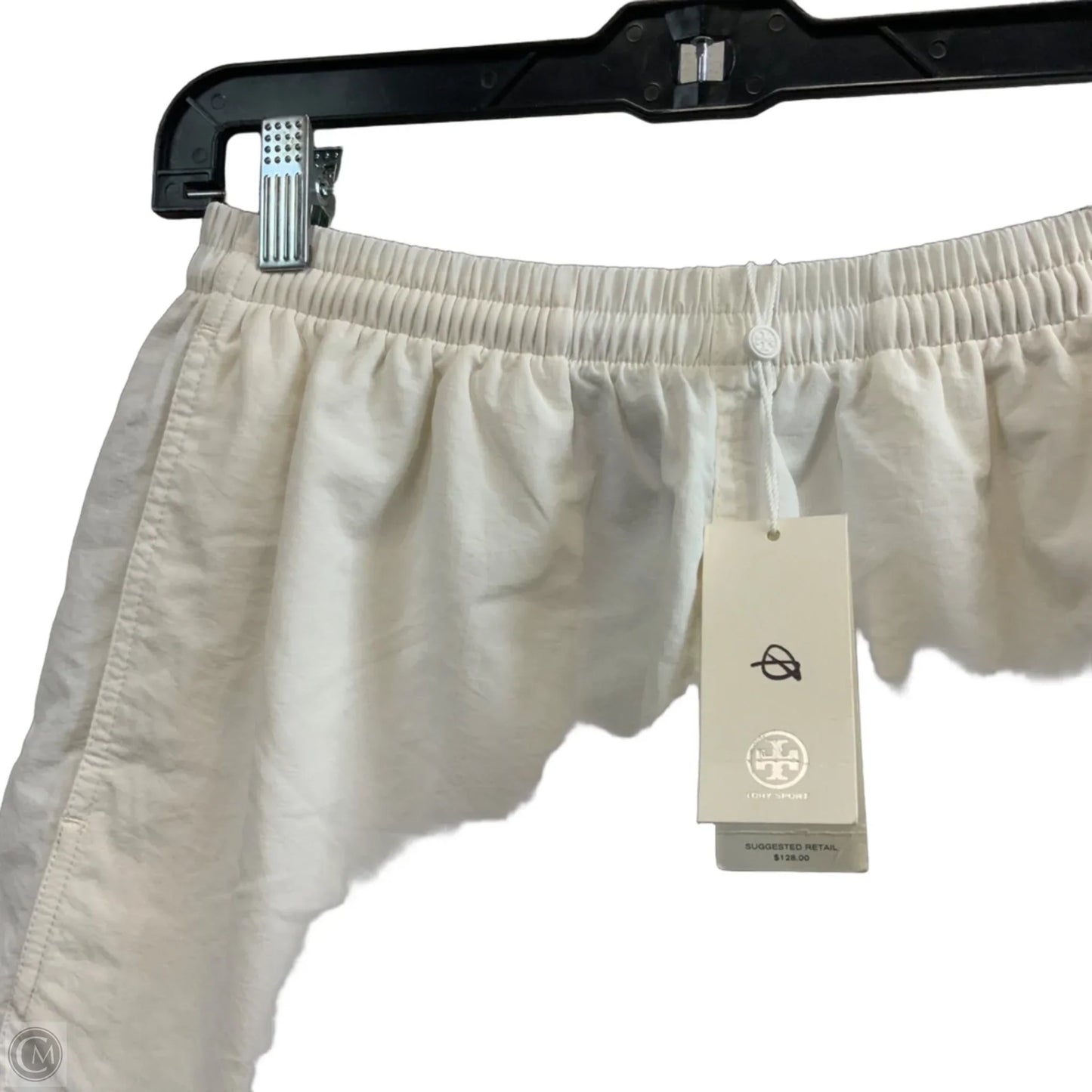 Athletic Shorts Designer By Tory Burch In White, Size: S