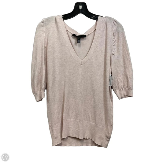 Top Short Sleeve By White House Black Market In Pink, Size: M