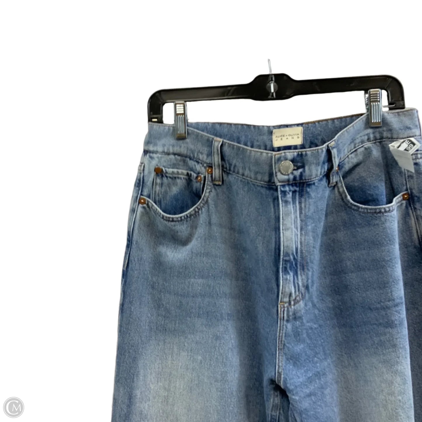 Jeans Designer By Alice + Olivia In Blue Denim, Size: 12
