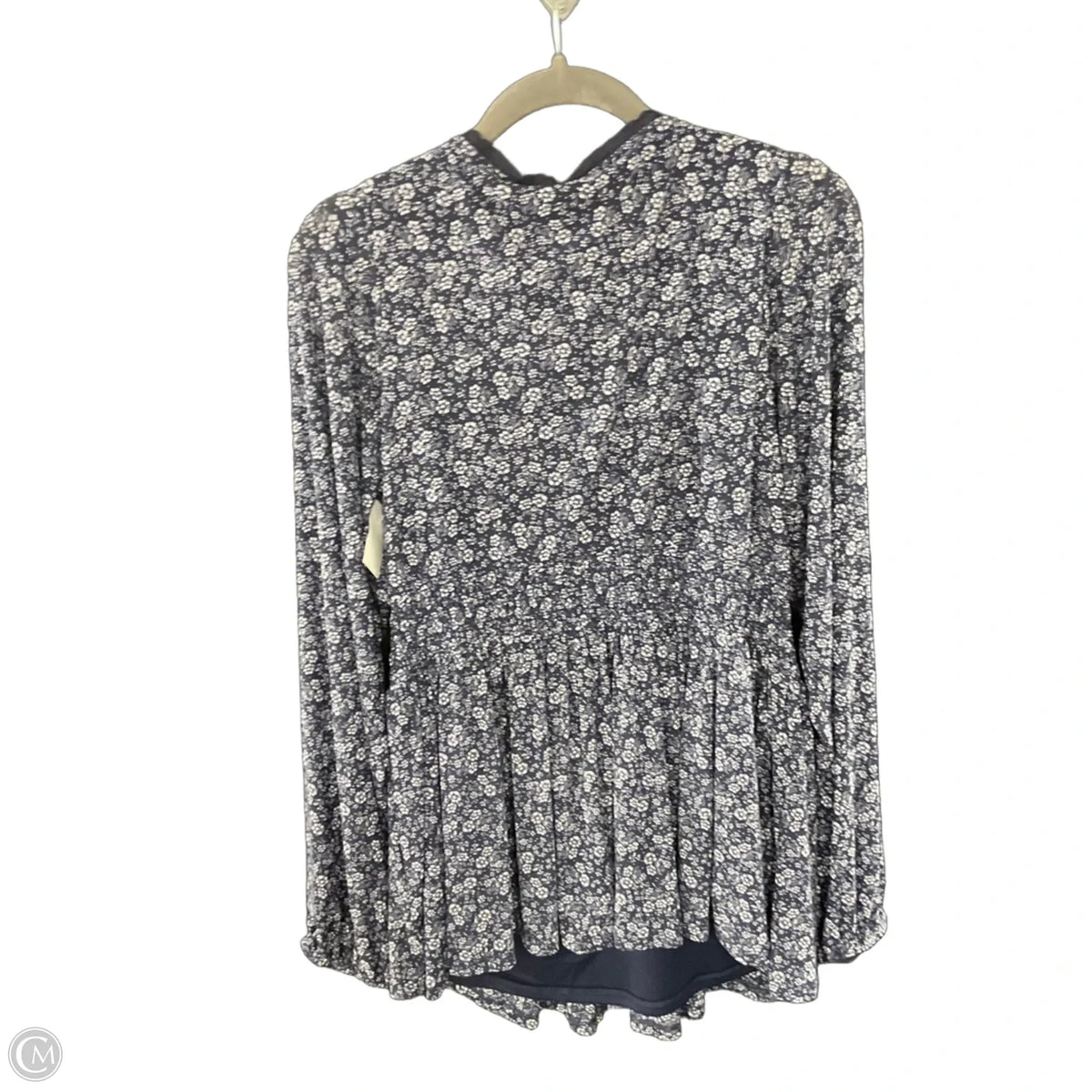Blouse Long Sleeve By Torrid In Blue, Size: 1x