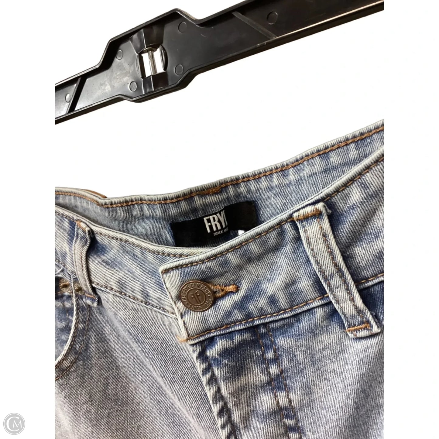 Jeans Straight By Frye In Blue Denim, Size: 12