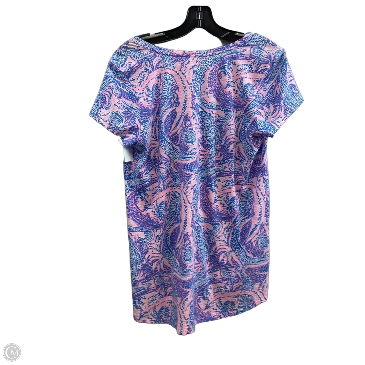 Top Short Sleeve By Lilly Pulitzer In Blue, Size: M