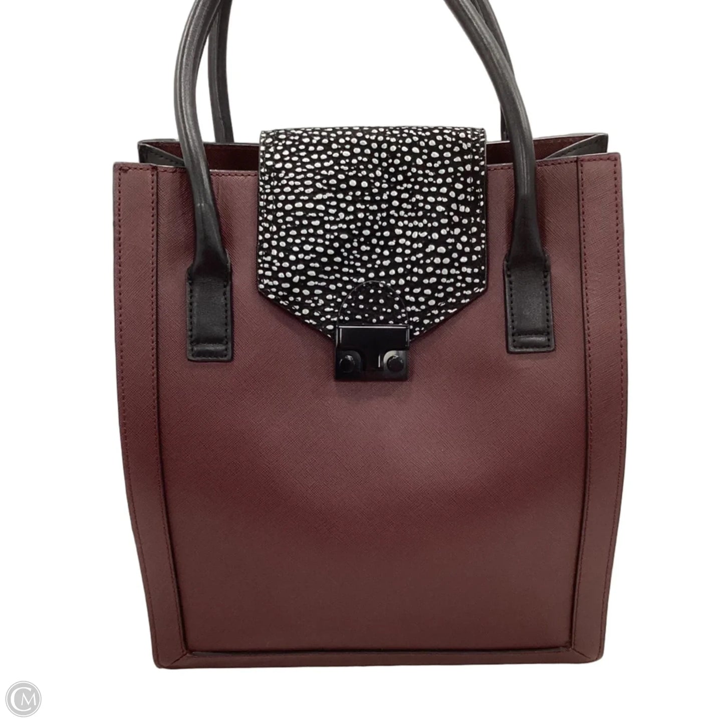 Handbag Leather By Loeffler Randall, Size: Medium