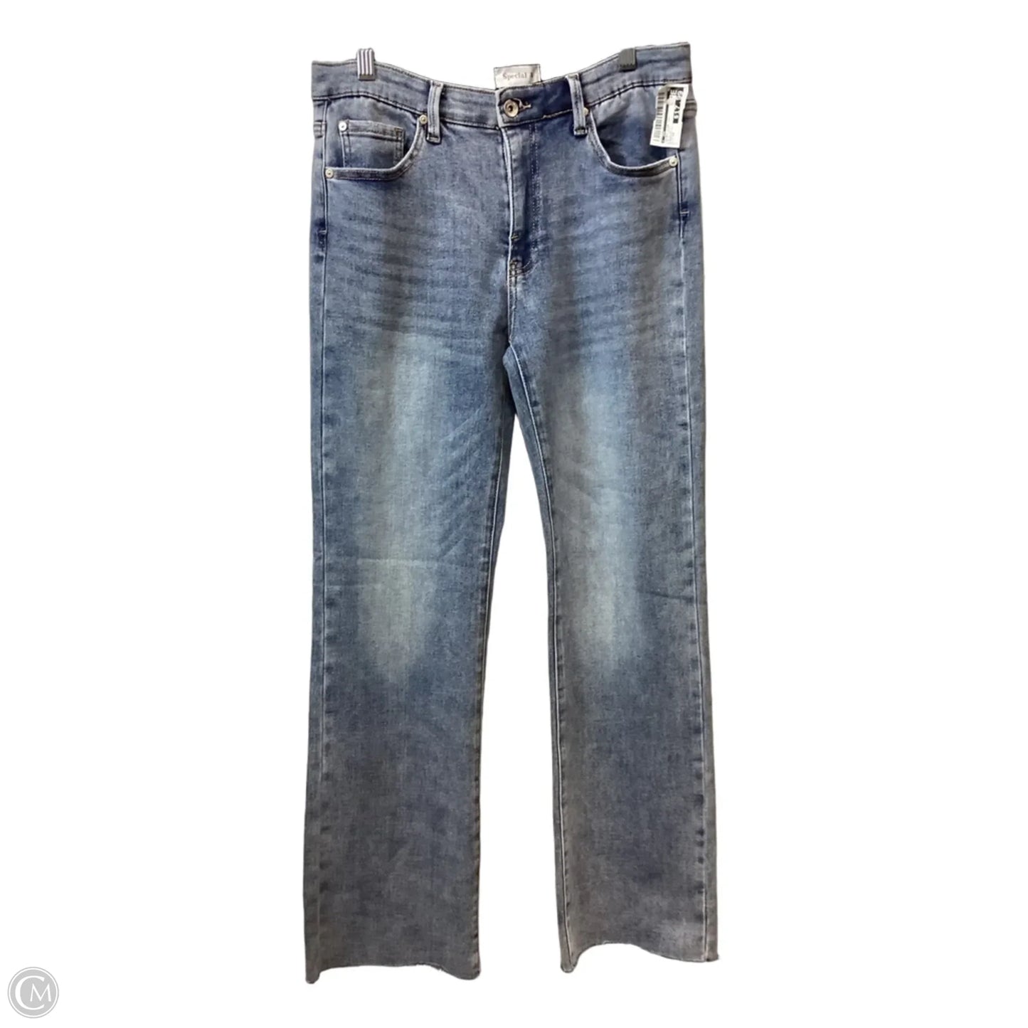 Jeans Wide Leg By Special A In Blue Denim, Size: 12