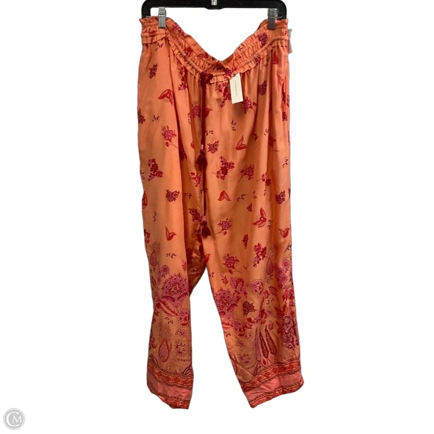Pants Wide Leg By Anthropologie In Orange, Size: Xl