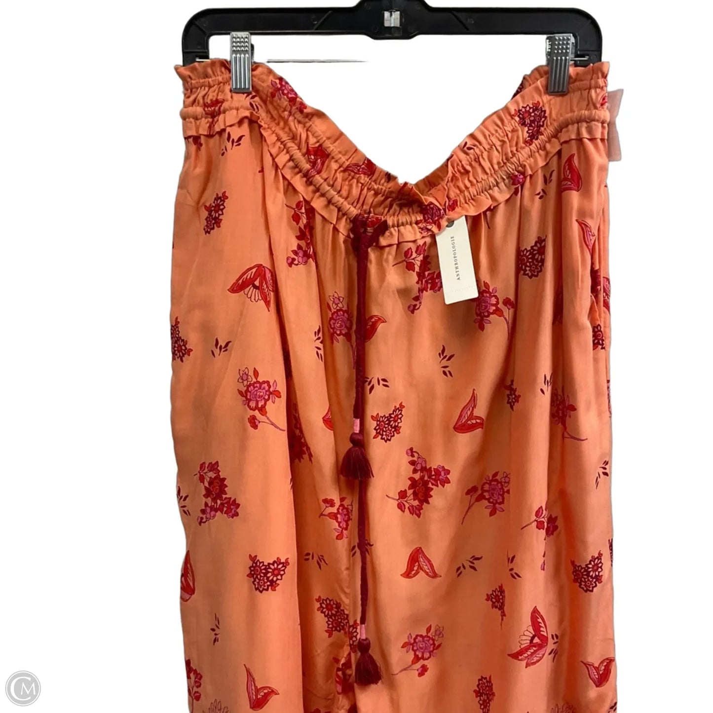 Pants Wide Leg By Anthropologie In Orange, Size: Xl